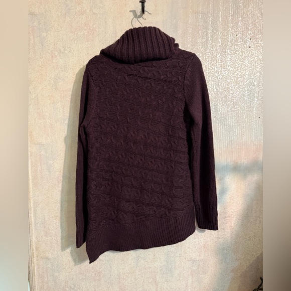 Simply Vera Vera Wang Deep Purple Sparkle Cowl Neck Sweater, Cozy, Warm, Sz Sm - Picture 2 of 8
